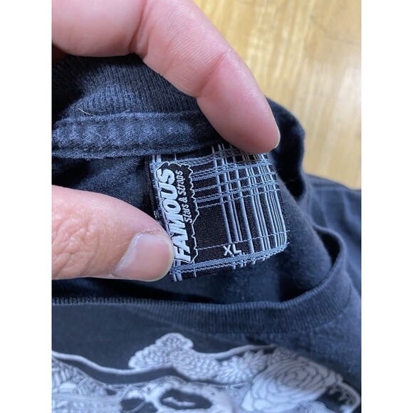 Famous Stars And Straps Shirt SZ XL Day Of the Dead Dia De Muertos Y2K 23pit2pit - Picture 3 of 5